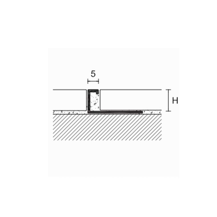 Стыковочный г-образный профиль Profilpas DJG/10 5*10 2,7м